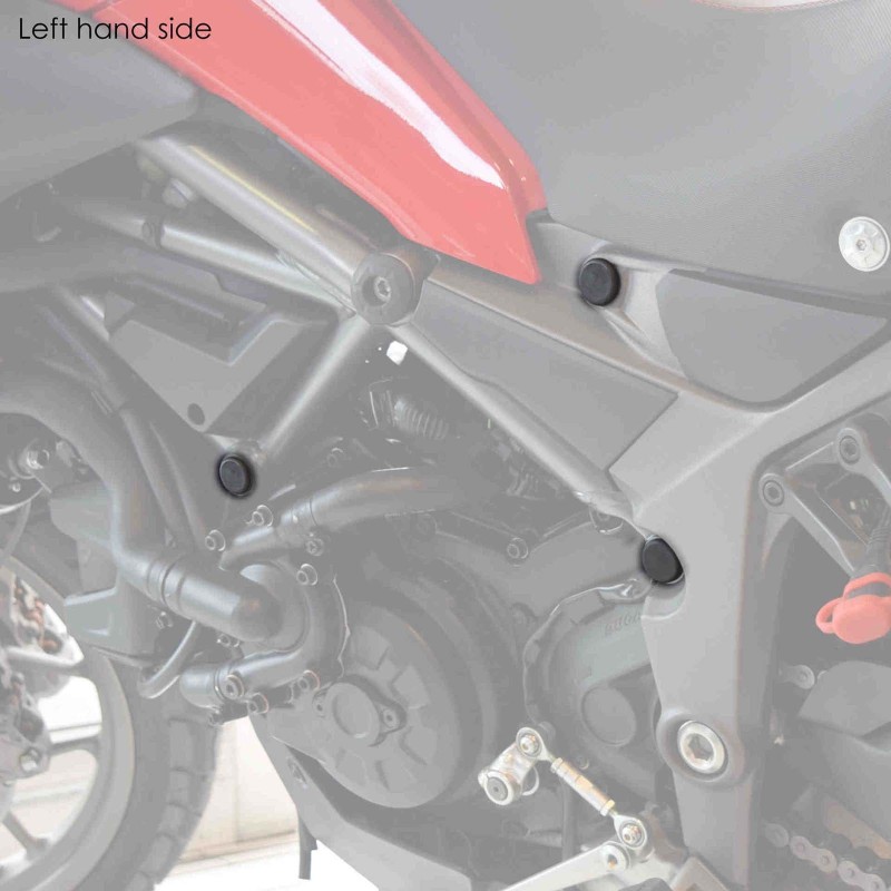 PUIG FRAME CAPS DUCATI MULTISTRADA 1200/S 15-17 BLACK