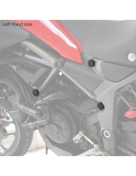 puig frame caps for ducati multistrada pikes peak 16 17 black