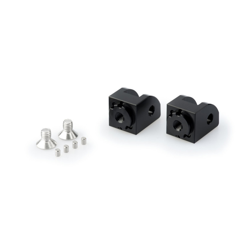Puig verstellbare Beifahrerfussrastenadapter Ducati Streetfighter V4 SP2 2025 schwarz