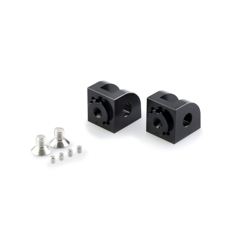 Adaptateurs de repose-pieds reglables Puig pour Suzuki DL650XT V-Strom Explorer 2025, noir