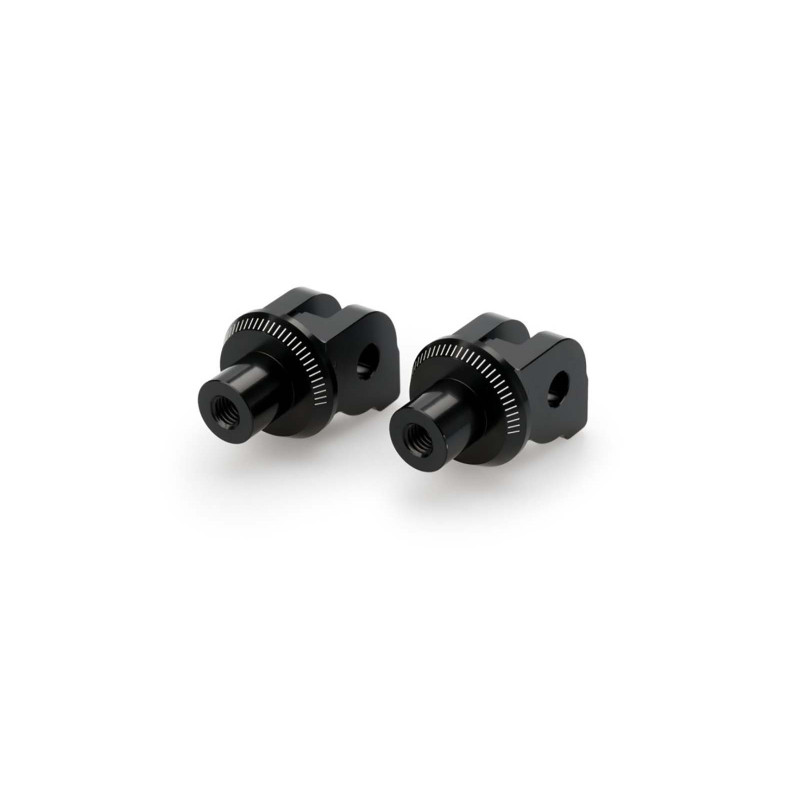 Adaptateurs Puig pour repose-pieds fixes Ducati Desert X Rally 24/25, noir