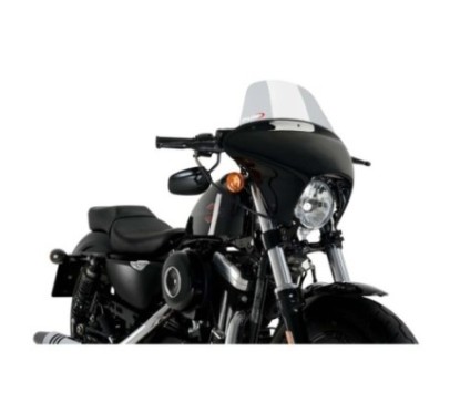 PUIG CUPOLINO BATWING SML TOURING PER HARLEY DAVIDSON SPORTSTER FORTY-EIGHT SPECIAL XL1200XS ANNO 18-20 COLORE FUME CHIARO