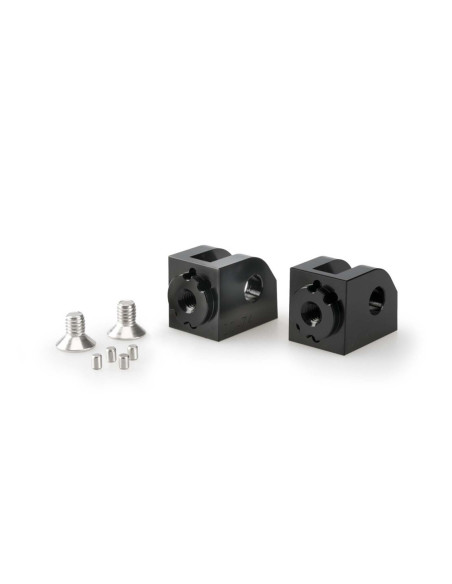 puig adjustable rider pegs adapters for yamaha mt 09 21 23 black