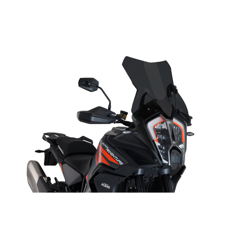 puig windshield touring plus for ktm super adventure 1290 21 23 dark smoke