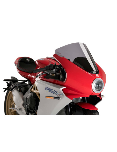 Parabrisas Puig R Racer para MV Agusta Superveloce 800 S 2025 ahumado oscuro
