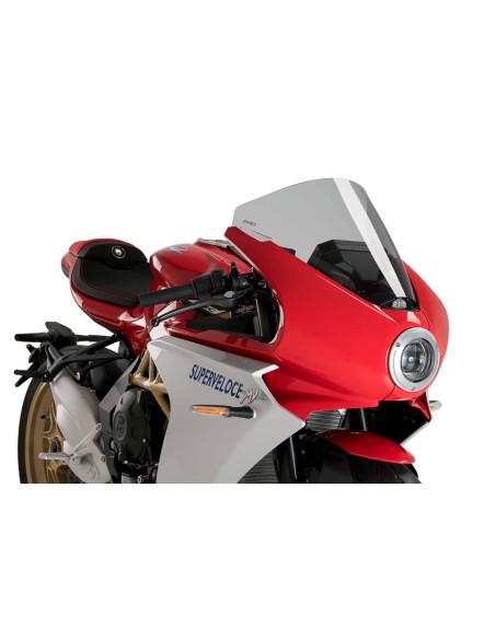Parabrisas Puig R Racer para MV Agusta Superveloce 800 S 2025 ahumado claro