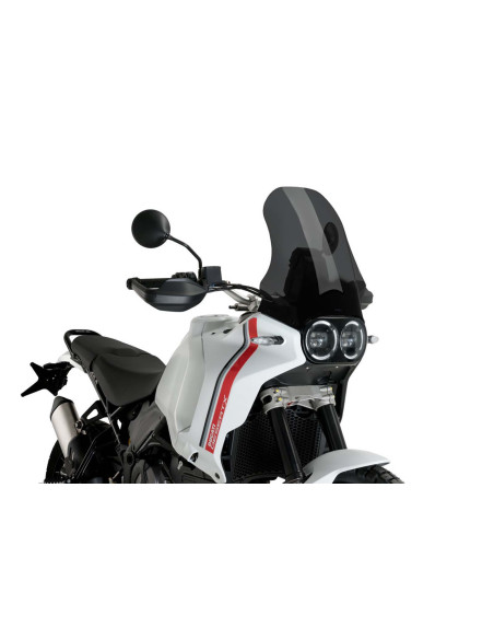 puig windshield touring ducati desert x rally 24 25 dark smoke