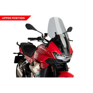 Cupula Puig Touring para Moto Guzzi V100 S Mandello 23 25 ahumado claro