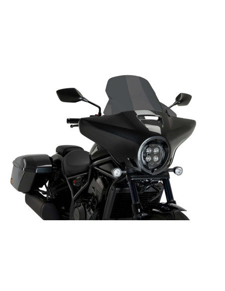 puig high road touring windshield for honda cmx1100 touring rebel 23 25 dark smoke
