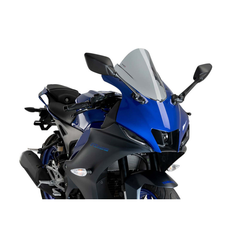 Pare-brise Puig Z Racing pour Yamaha YZF R125 2023-2025, fume clair