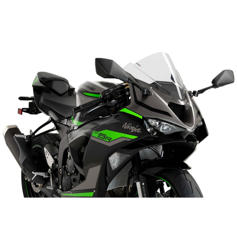 専用　② PUIG Z-RACING WINDSCREEN FOR KAWASAKI ZX-6R NINJA 24-25 CLEAR