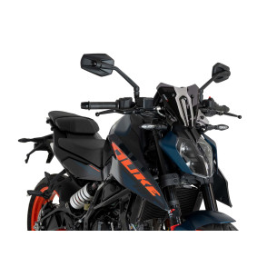 Pare-brise Puig Naked NG Sport pour KTM 390 Duke 24/25 fume fonce