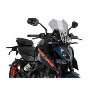 Cupula Puig Naked NG Touring para KTM 390 Duke 24/25 ahumada clara