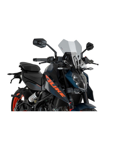 Cupula Puig Naked NG Touring para KTM 390 Duke 24/25 ahumada clara
