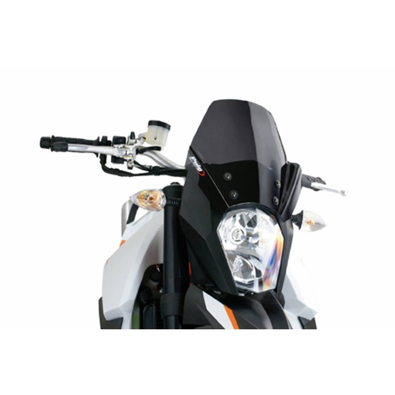 ECRAN PUIG NAKED NG SPORT POUR KTM 990 SUPERMOTO 11-13 FUME FONCE