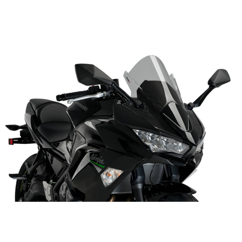 Pare-brise Puig Z Racing pour Kawasaki Ninja 650 2020/25, fume clair