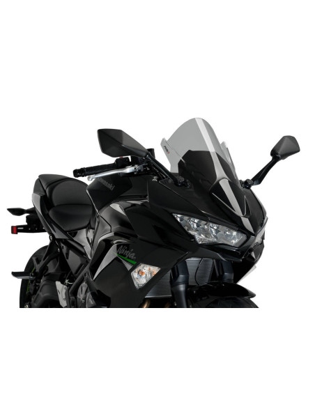 Pare-brise Puig Z Racing pour Kawasaki Ninja 650 2020/25, fume clair