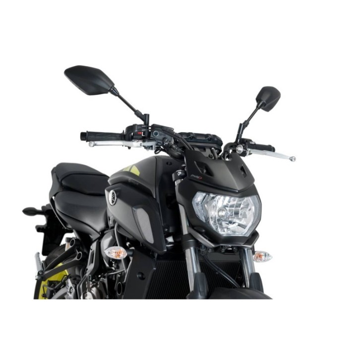 PUIG PARE - BRISE NAKED N.G. SPORT PLUS POUR YAMAHA MT-07 18-20 NOIR OPAQUE