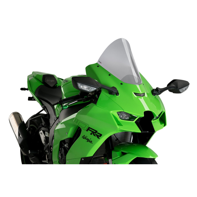 PUIG WINDSCREEN R-RACER FIT ON KAWASAKI ZX-10RR 21-25 LIGHT SMOKE