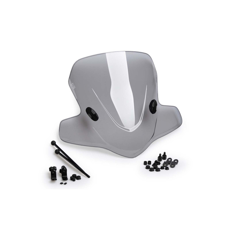 Pare-brise Puig pour scooter City Touring Peugeot Vivacity 2 50 2T 10p 12p E1 03 07 fume clair