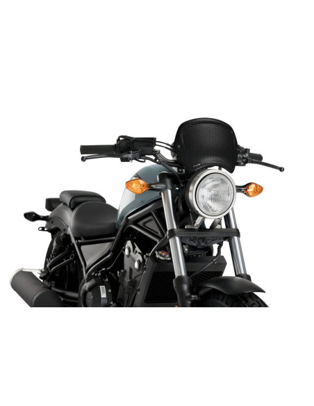 Carenage avant Puig Honda CMX 500 SE Rebel 2020-2025, aspect carbone