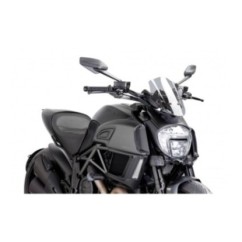 PUIG CUPOLINO NAKED NEW GENERATION SPORT REGOLABILE DUCATI DIAVEL 14'-18' FUME CHIARO