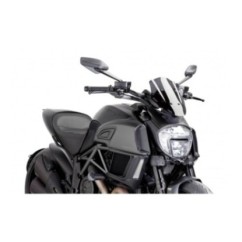 PUIG CUPOLINO NAKED NEW GENERATION SPORT REGOLABILE DUCATI DIAVEL 14'-18' FUME SCURO