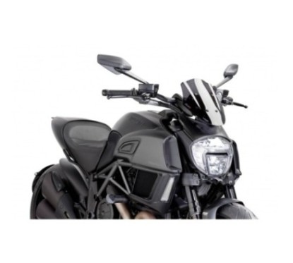 PUIG CUPOLINO NAKED NEW GENERATION SPORT REGOLABILE DUCATI DIAVEL 14'-18' FUME SCURO