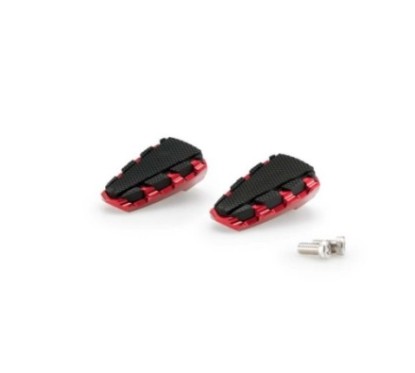 PUIG REPOSE-PIEDS TRAIL 2.0 MODELE COULEUR ROUGE - Dimensions : 86x52 mm. Poids: 130 gr