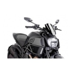 PUIG CUPOLINO NAKED NEW GENERATION SPORT REGOLABILE DUCATI DIAVEL 14'-18' NERO