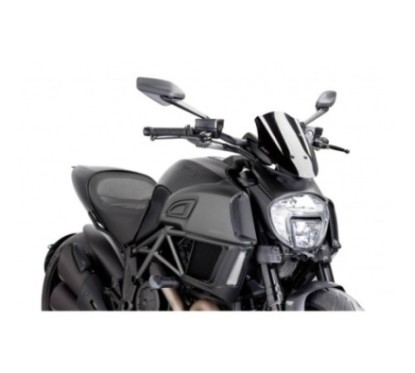 PUIG CUPOLINO NAKED NEW GENERATION SPORT REGOLABILE DUCATI DIAVEL 14'-18' NERO