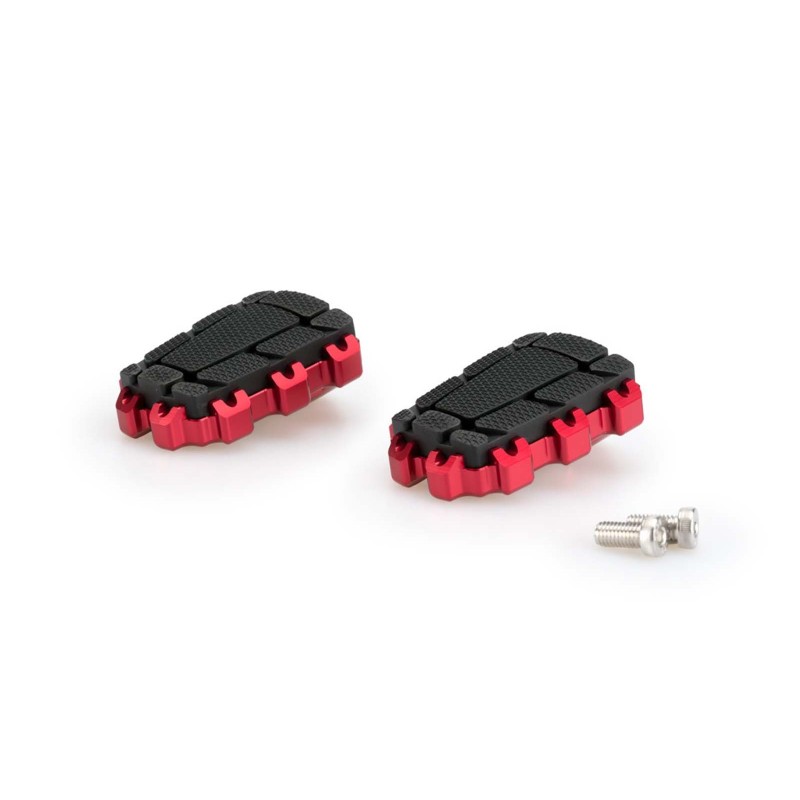 PUIG FOOTPEG ENDURO 2.0 MODEL COLOR RED - Dimensions: 86x63 mm. Weight: 440 g. - COD. 20851R - THE FOOTRESTS NOT