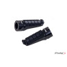 repose-pieds puig modele racing couleur noir dimensions 72x27 mm poids 90 gr