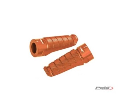 PUIG POGGIAPIEDI MODELLO RACING COLORE ARANCIONE. - Dimensioni: 72x27 mm. Peso: 90 gr