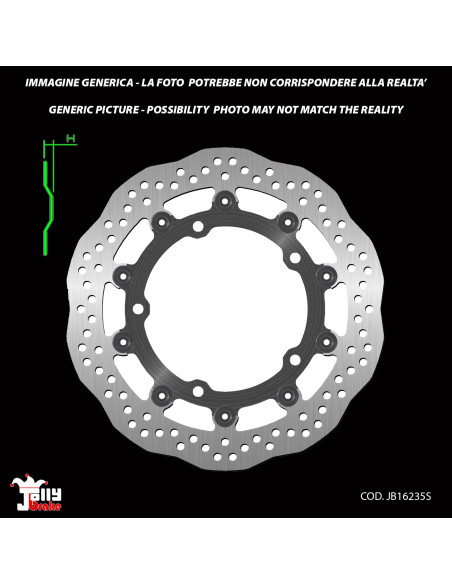Disque de frein avant fixe Jolly Brake pour Kawasaki Ninja Performance ABS A2 650 18/19?- Offre