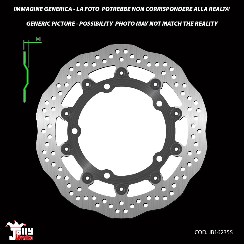 jolly brake fixed front brake disc for kawasaki ninja tourer 650 2017 offer
