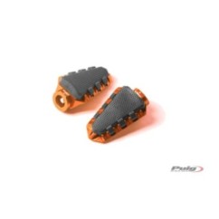 PUIG REPOSE-PIEDS MODELE TRAIL COULEUR ORANGE - Dimensions : 85x51 mm. Poids: 130 gr