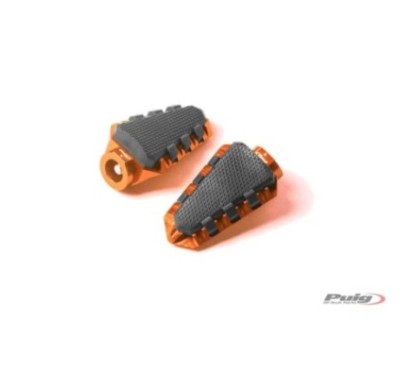 PUIG REPOSE-PIEDS MODELE TRAIL COULEUR ORANGE - Dimensions : 85x51 mm. Poids: 130 gr