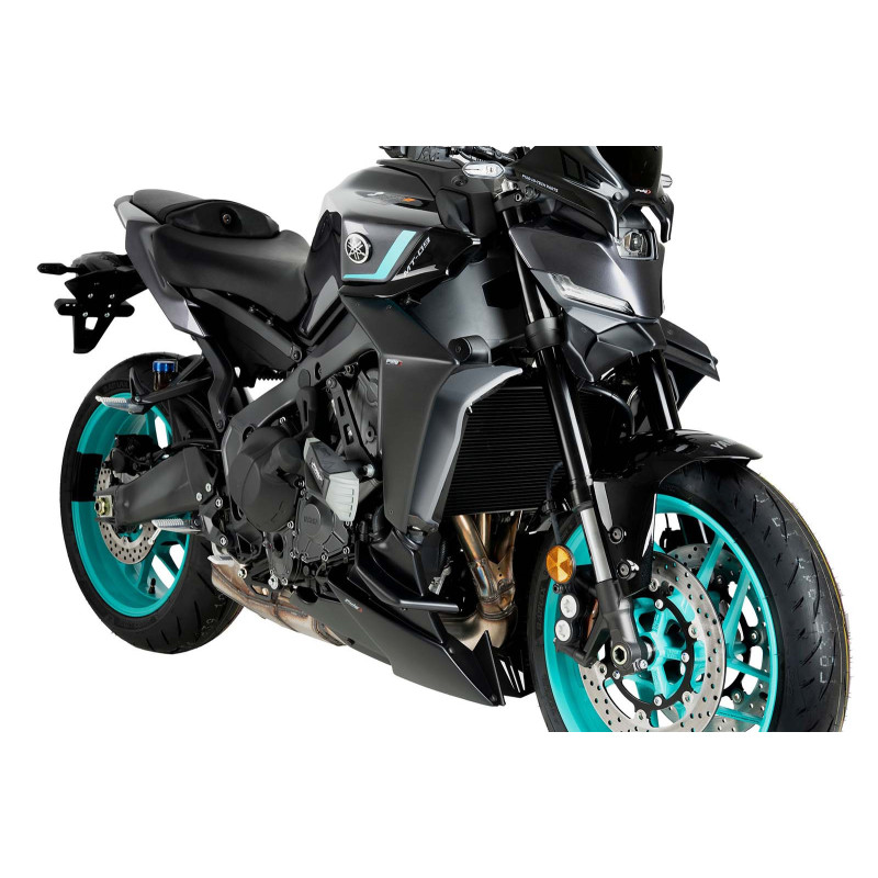 Aleron delantero Puig Downforce Naked Yamaha MT 09 Y AMT 24 25 negro mate