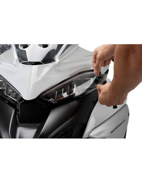 Puig selbstklebender Scheinwerferschutz Ducati Multistrada V4 RS 24 25 transparent
