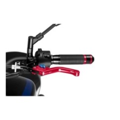 PUIG EMBRAGUE CORTO FIJO LEVER 3.0 ROJO CON SELECTOR AZUL