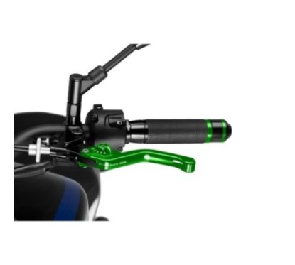 PUIG GREEN SHORT FIXED CLUTCH LEVER 3.0 AND GREEN SELECTOR