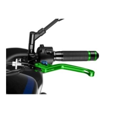 PUIG GREEN FIXED CLUTCH LEVER 3.0 AND BLUE SELECTOR