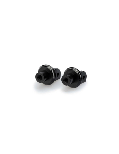 Adaptadores Puig Pegg fijos para conductor y pasajero Ducati Panigale V4 R 2024 negro