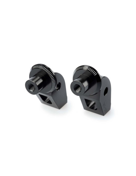 Adaptadores Puig para Pegg Driver fijo Triumph Scrambler 1200 XE 24 25 negro