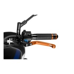 PUIG ORANGE FOLDING CLUTCH LEVER 3.0 AND BLUE SELECTOR