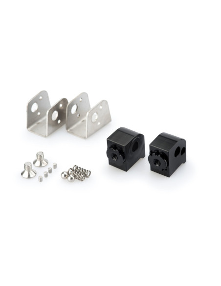 Adaptadores Puig para estriberas de pasajero ajustables BMW F800 GS 24/25 negro