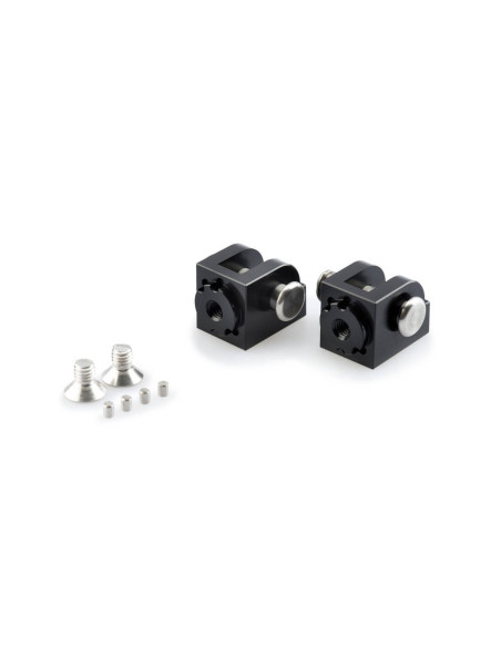 puig adjustable rider pegs adapters yamaha yzf r1 race 2024 black