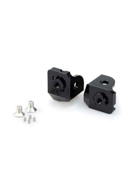 Adaptadores para estriberas ajustables Puig para BMW F800 GS 24/25 en negro