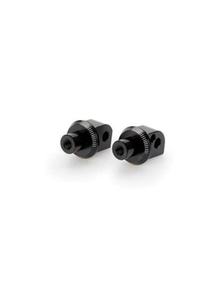 Adaptadores Puig para estriberas fijas de pasajero Yamaha Tracer 9 y AMT 2025 negro